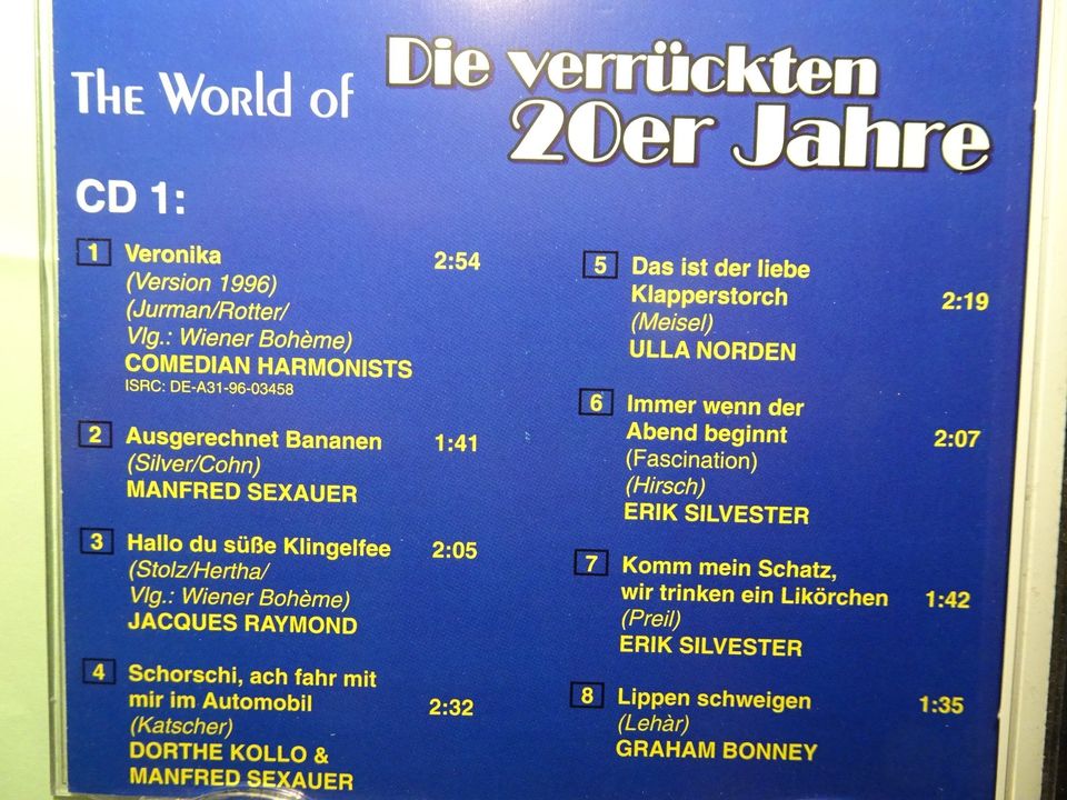 2 CD The World Of Die Verrückten 20er Jahre various Sammlung 1996 in Berlin