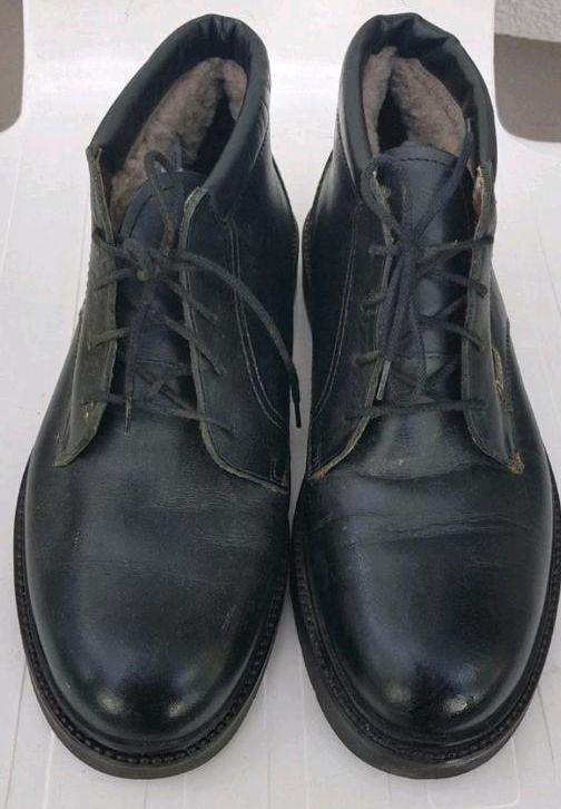 Gallus herren Lammfell Stiefeletten gr.40,5 schwarz fast neu in Frankfurt am Main