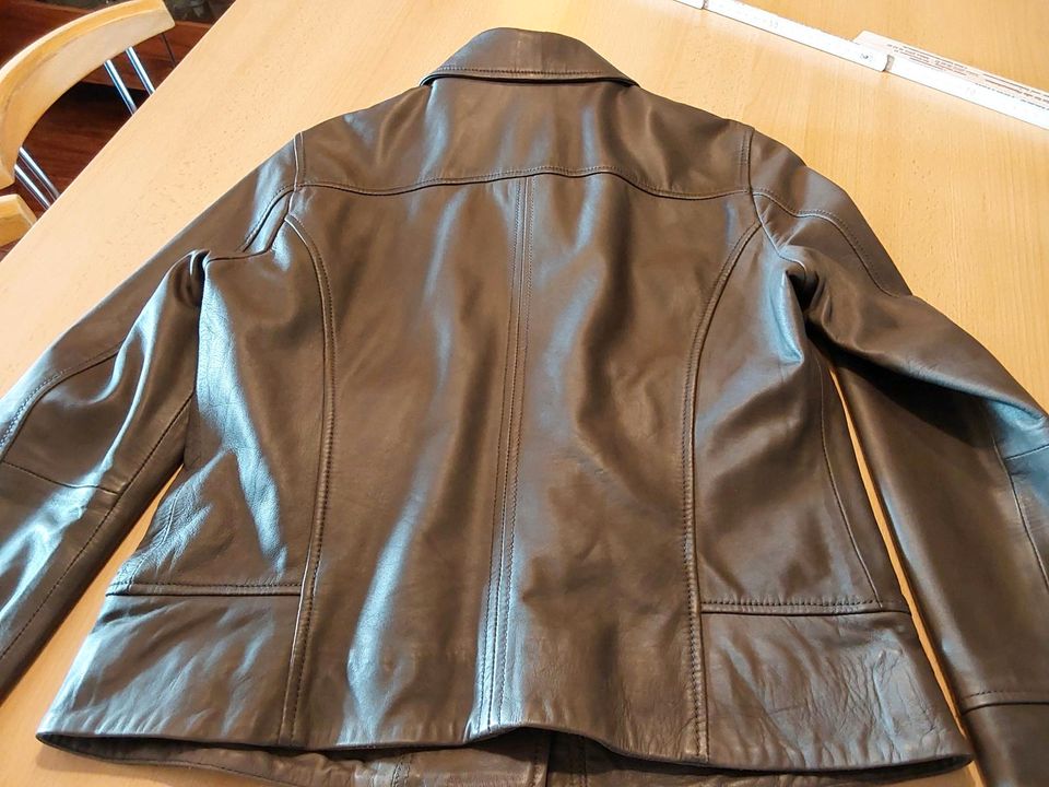 Edle Lederjacke von Oakwood Gr 38 Nappa grau in Nürnberg (Mittelfr)