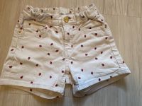 Shorts H&M weiss mit Marienkäfern 128 Niedersachsen - Stelle Vorschau