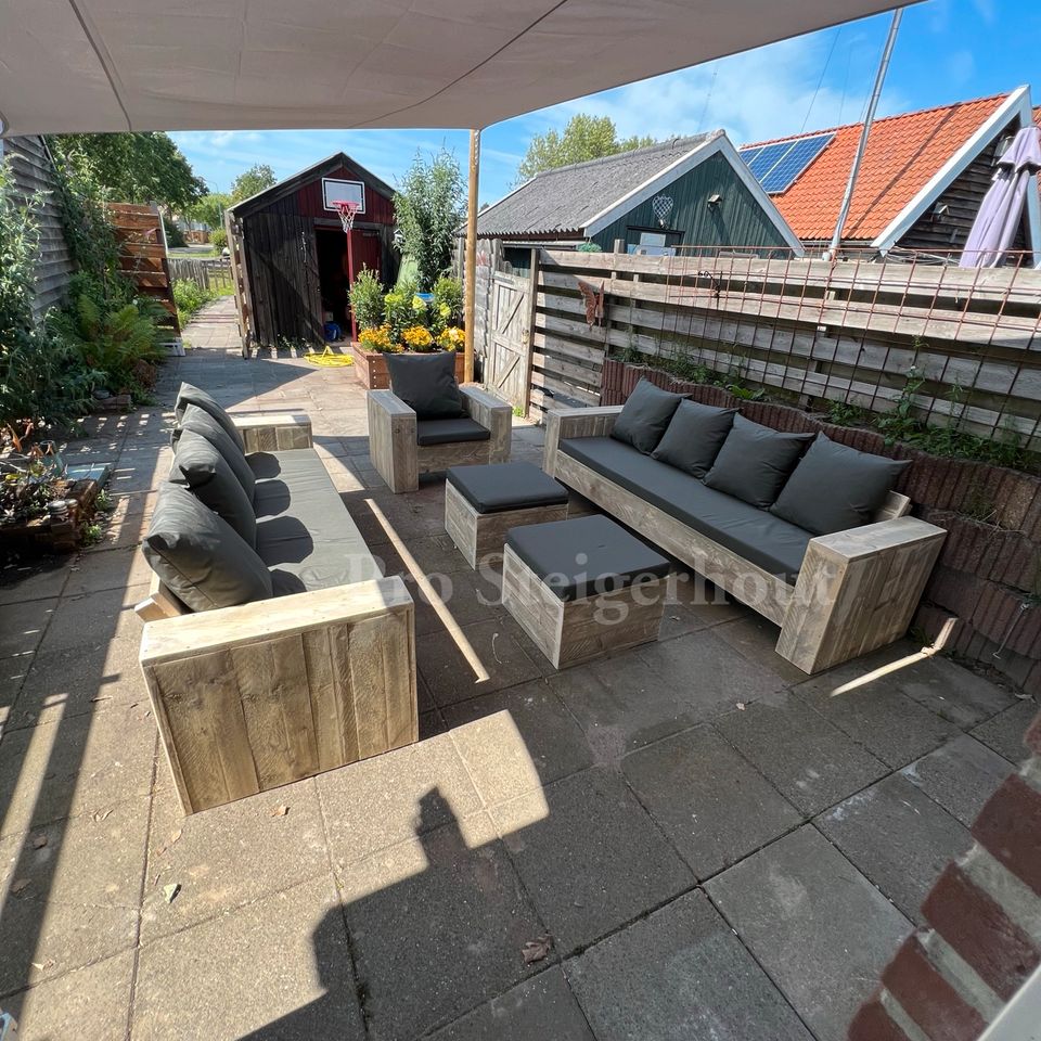 Gerüstholz Ecksofa Ecklounge Loungeset Lounge Sofa Gartenmöbel in Düsseldorf