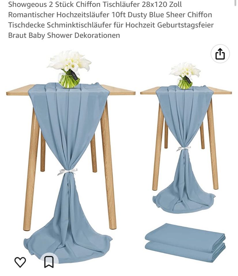 Tischläufer Dusty Blue für Hochzeit, Geburtstag, 16 Stück in  Baden-Württemberg - Tübingen | eBay Kleinanzeigen ist jetzt Kleinanzeigen