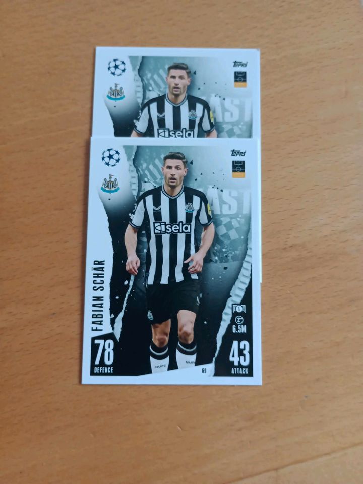 Match Attax Champions League 23/24 Newcastle United & Sl Benfica in Weil der Stadt