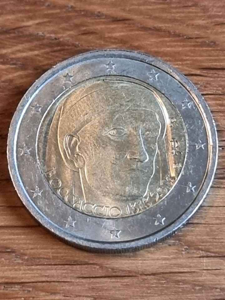 2 Euro Münze Boccacio 1313 - 2013 Italien in Stechow-Ferchesar