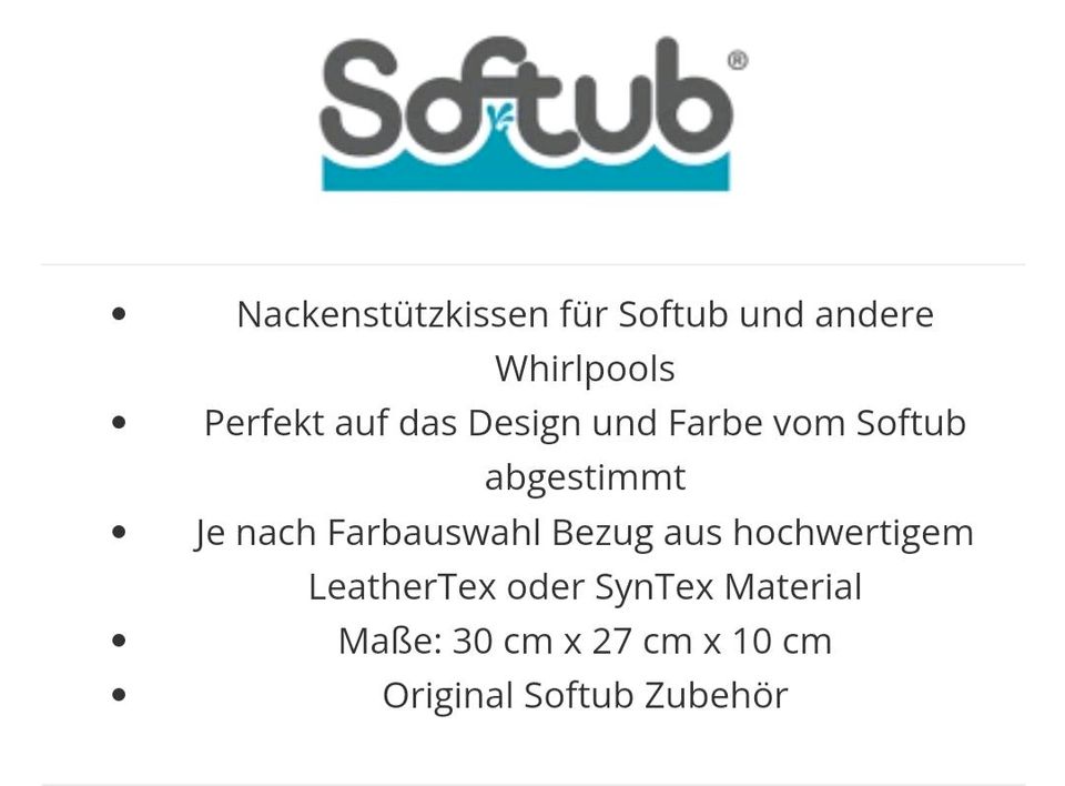 Whirlpool-Nackenkissen für Softub - 32 x 26 cm in Schwerin