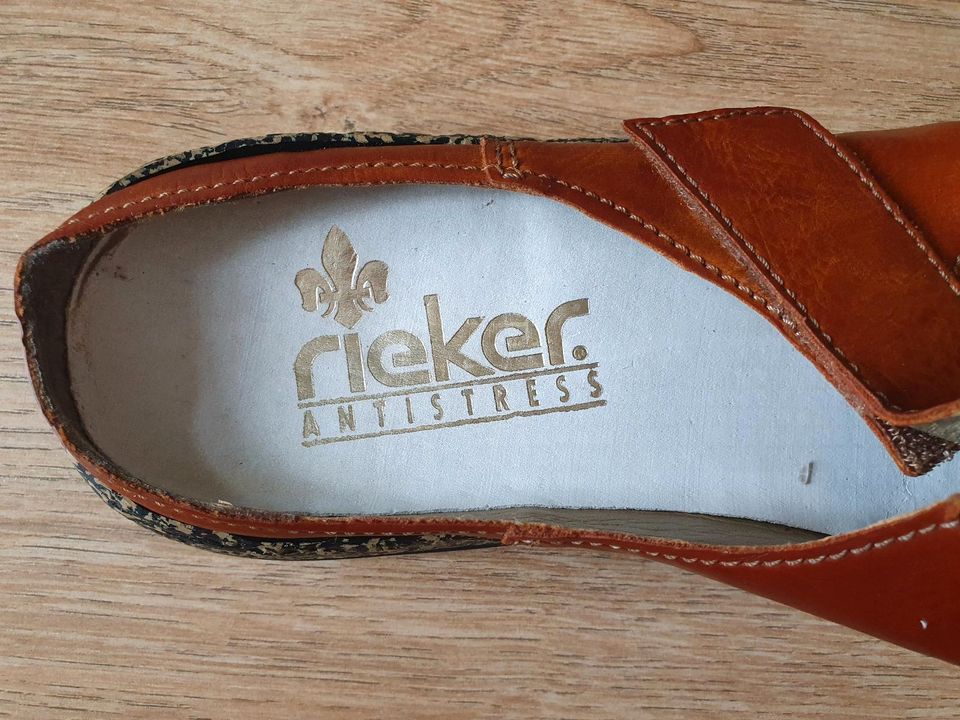 'Rieker'- Pantolette in cognac in Oldenburg