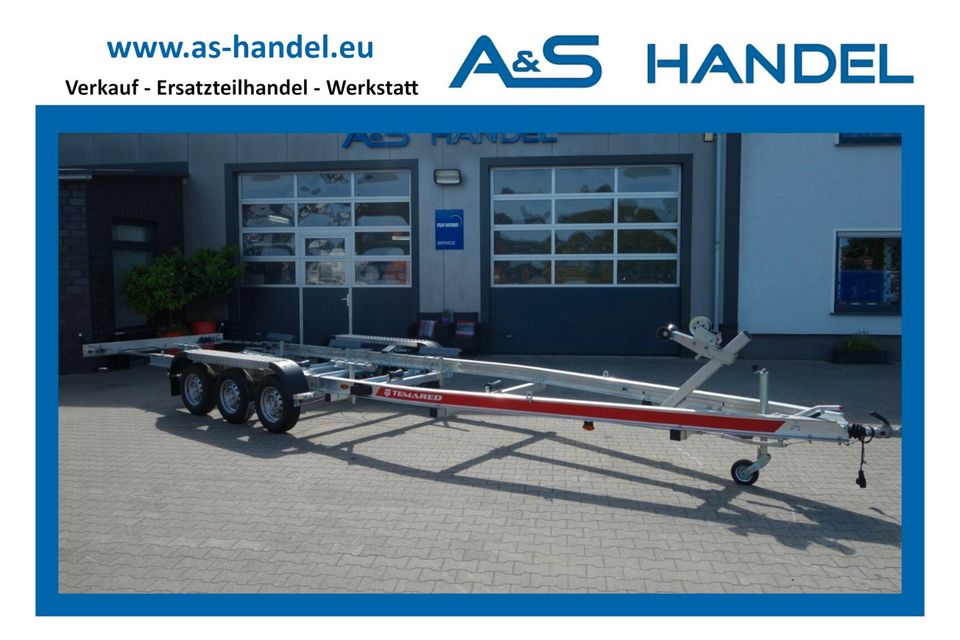 Temared B35/3 Bootstrailer Bootsanhänger Alu Anhänger 3500 kg 3,5 in Emsbüren