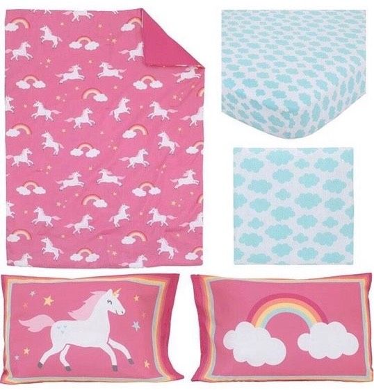 Bettwäsche Sommer USA Set Einhorn Regenbogen pink von Carter‘s in Berlin