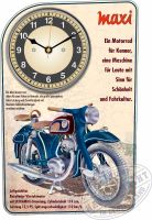 Oldtimer Wanduhr Motiv NSU Maxi 175 ccm Geschenk Motorrad Nordrhein-Westfalen - Bad Berleburg Vorschau