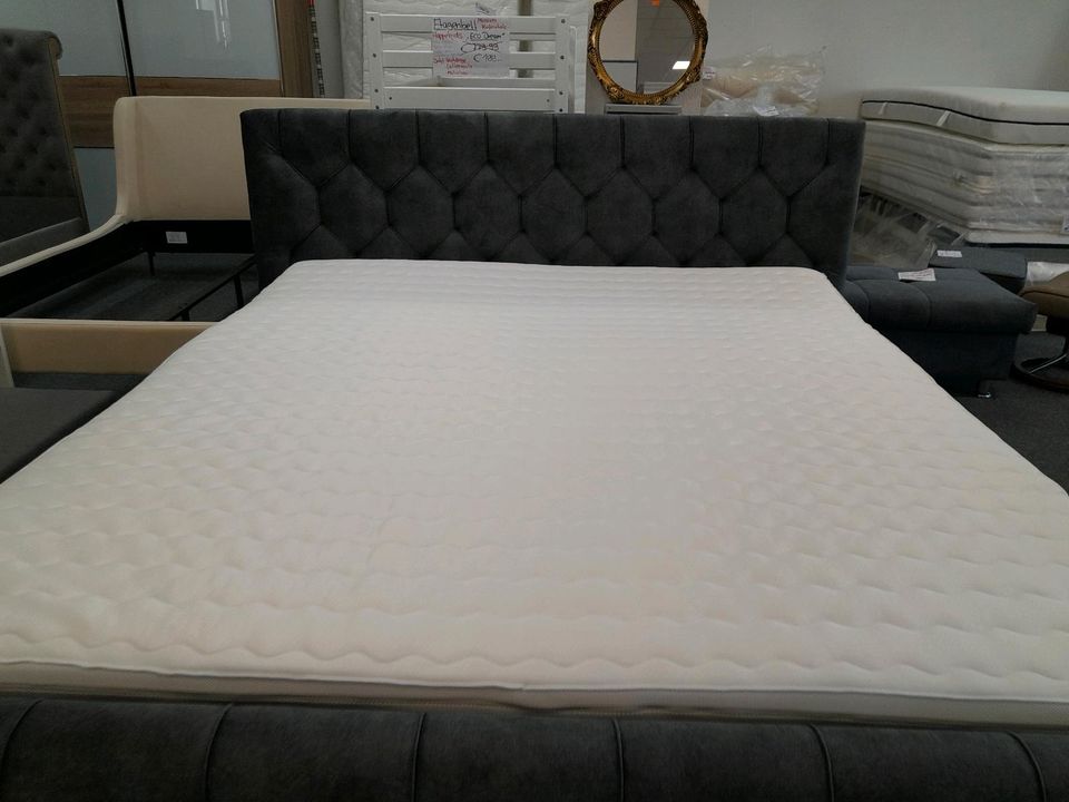 ED EXCITING DESIGN Boxspringbett "Cashfield, Microvelour, in Mühlhausen