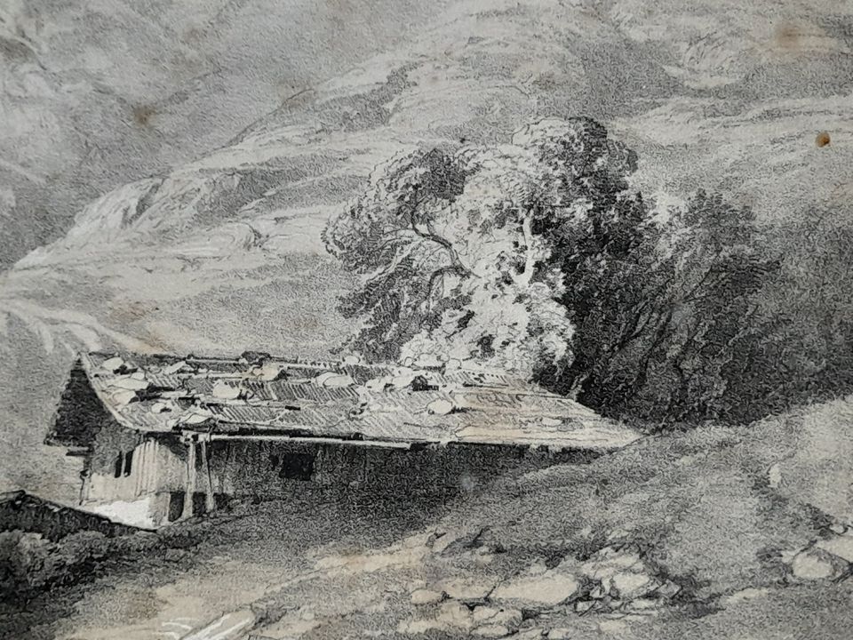 Grafik - Alexandre Calame um 1850 in Windischleuba