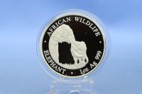 Silbermünze African Wildlife Zambia Elefant 2001 PP Proof 1Oz top Sachsen - Mittweida Vorschau