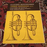 Monteverdi 3 Sinfonias orfeo Oktett David Greer Brassensmble neu Bayern - Puchheim Vorschau