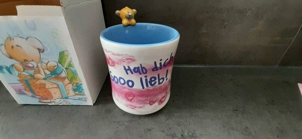 Diddl Pimboli Tasse Becher Hab dich so lieb Sammlerstück Herz neu in Wuppertal