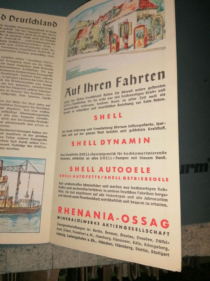 Shell Straßenatlas Nummer 8 und 9 Straßenkarte Reisedienst in Berlin