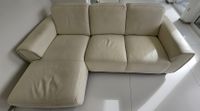 Couch Sofa Leder gebraucht LxBxH 210x130x75 Farbe: creme weiss Mecklenburg-Vorpommern - Wesenberg Vorschau