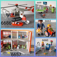 Playmobil Krankenhaus 6657, Zimmer 6660,6659, Helikopter 6686 Bayern - Bad Neustadt a.d. Saale Vorschau