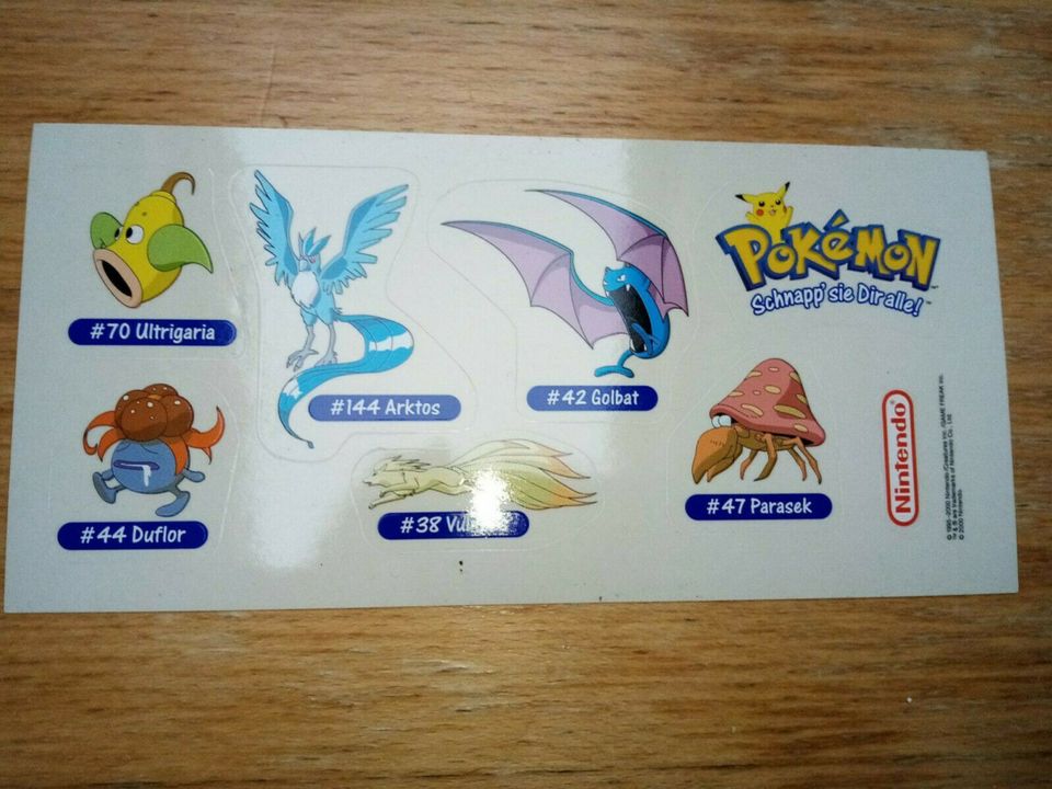 Pokemon Generation 1 Sticker Sehr selten in Würselen