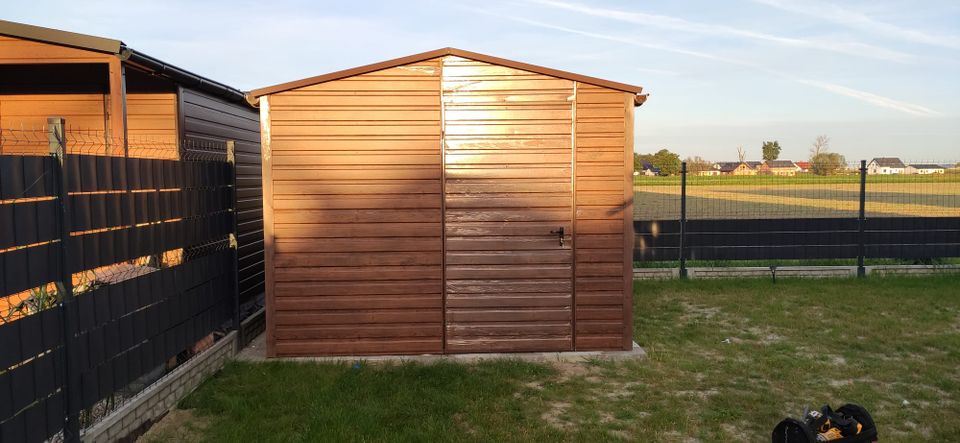 Gartenhaus Blechgarage Garage Geräteschuppen Schuppen PL 3x4 in Johanngeorgenstadt