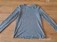 Pulli M promod grau gestreift Pailletten Bayern - Schwarzenbruck Vorschau