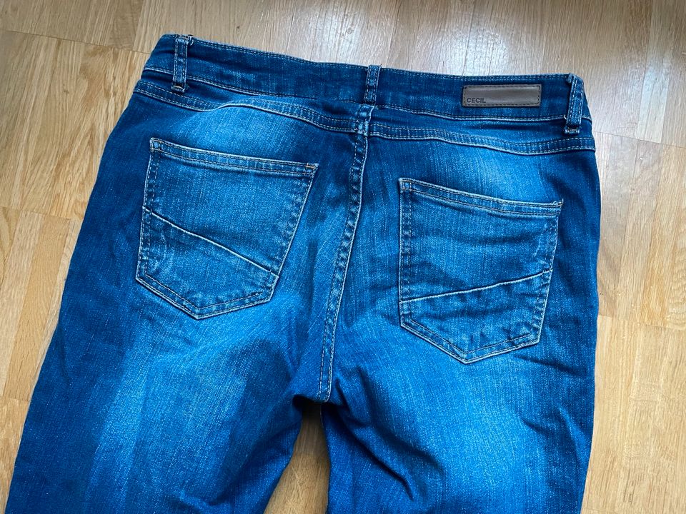 CECIL Damen Stretch Jeans Skinny Applikationen Used 28 in Köln