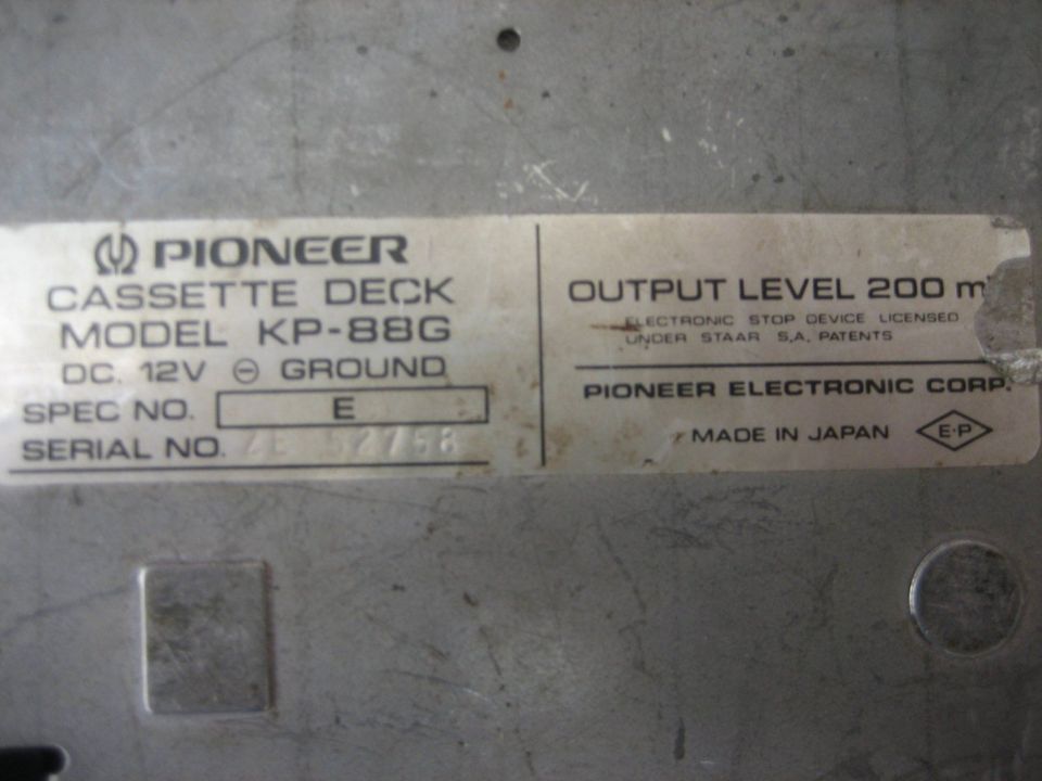 Pioneer Cassette Deck KP-88G Main Amplifer GM-40 Young/Oldtimer in Hardegsen