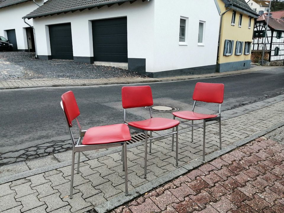 Mid century Vintage Stühle Stuhl Küchenstuhl Eßzimmerstühle in Taunusstein