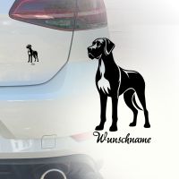 Auto Aufkleber | Deutsche Dogge | Personalisiert Wunschname | Köln - Köln Merheim Vorschau