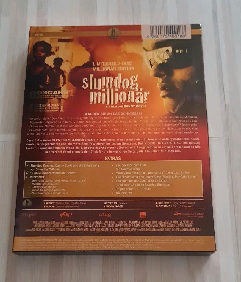 Slumdog Millionär 2 DVDs Digipack 8 Oscars (Versand möglich) in Kiel