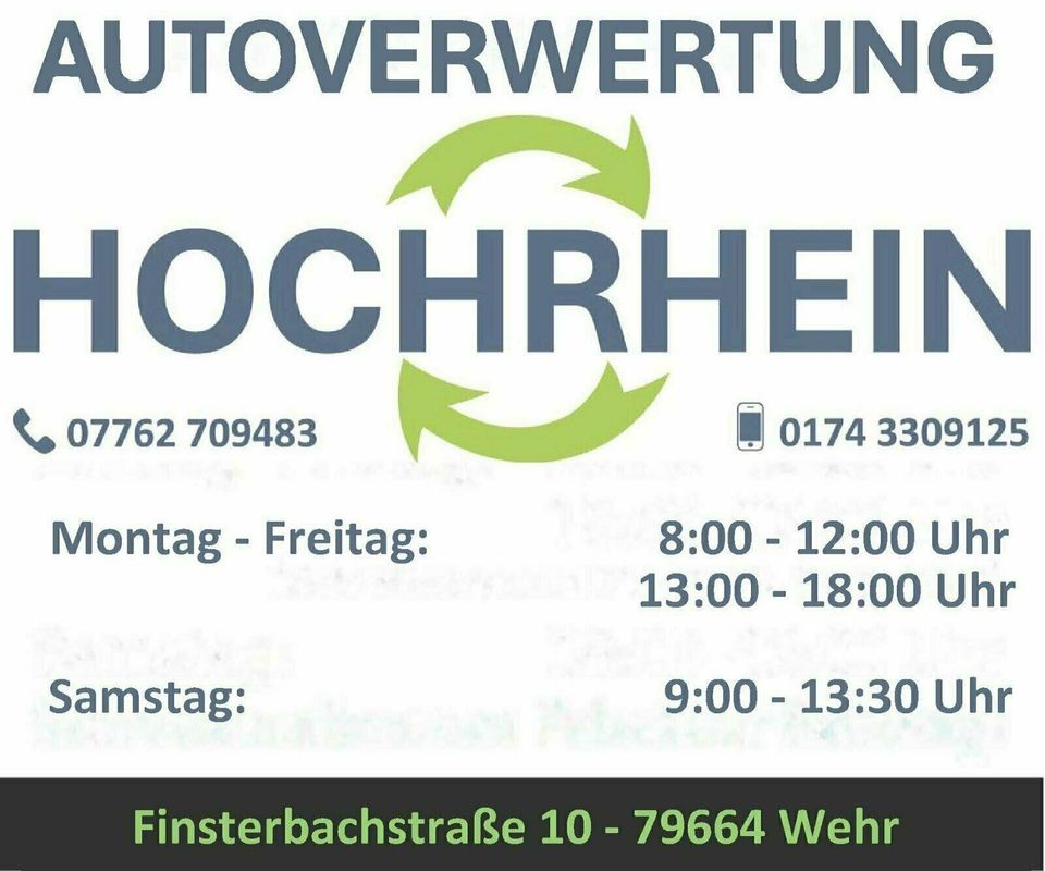 Autoverwertung ✅ Zahlen bis 500€ & gratis Abholung in Schopfheim in Schopfheim