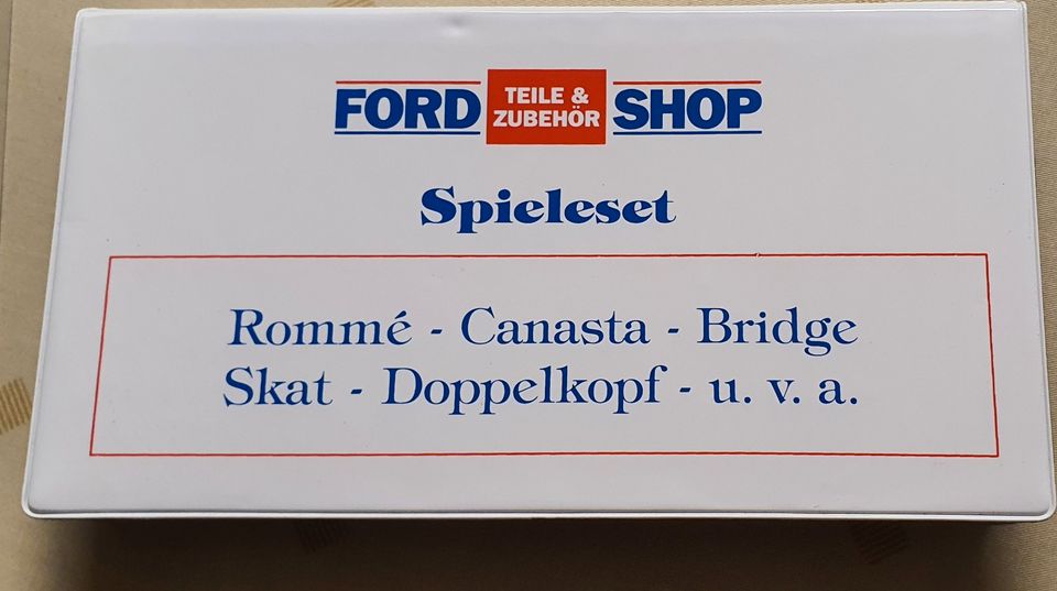 Kartenspiel "Ford Shop" Skat Spieleset ungeöffnet alt in Wenden