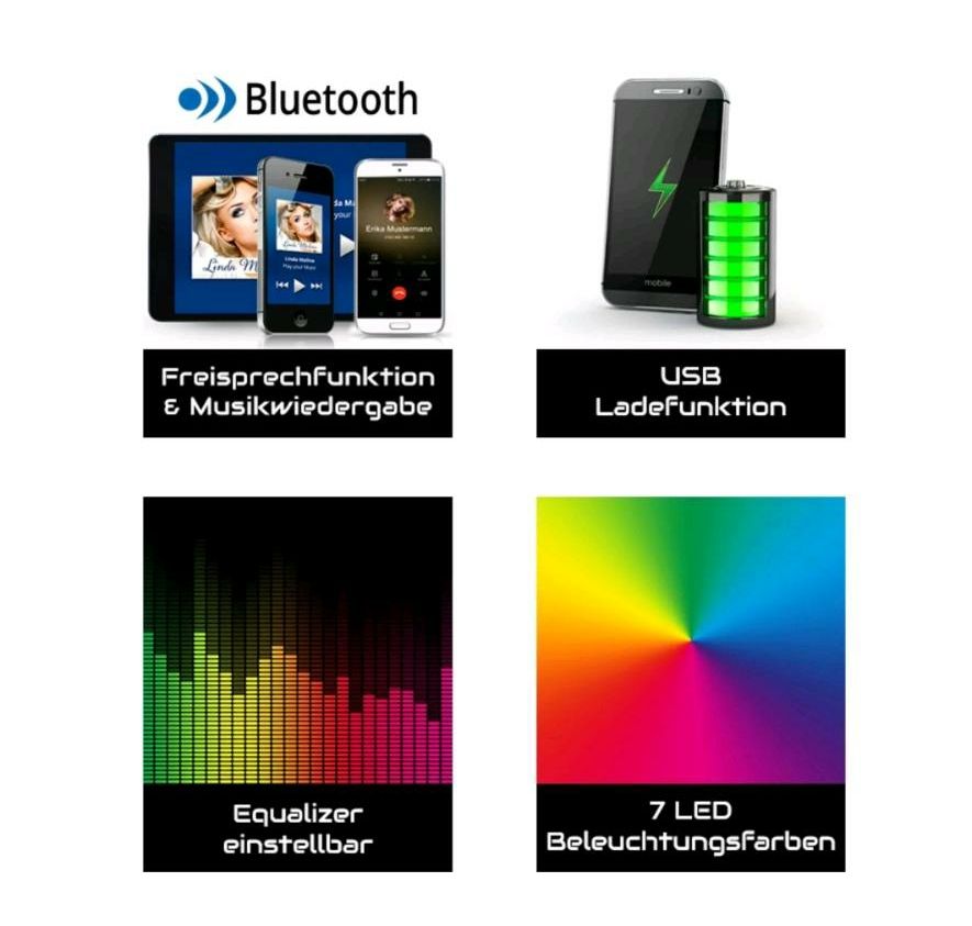 Autoradio bluetooth Autoradio Freisprechen Usb Aux Sd Neu ✅ in Korschenbroich