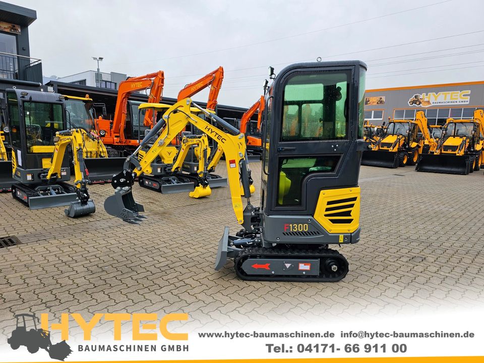 HYTEC F1300 PRO mit Kabine Minibagger Bagger Radlader Hoflader in Winsen (Luhe)