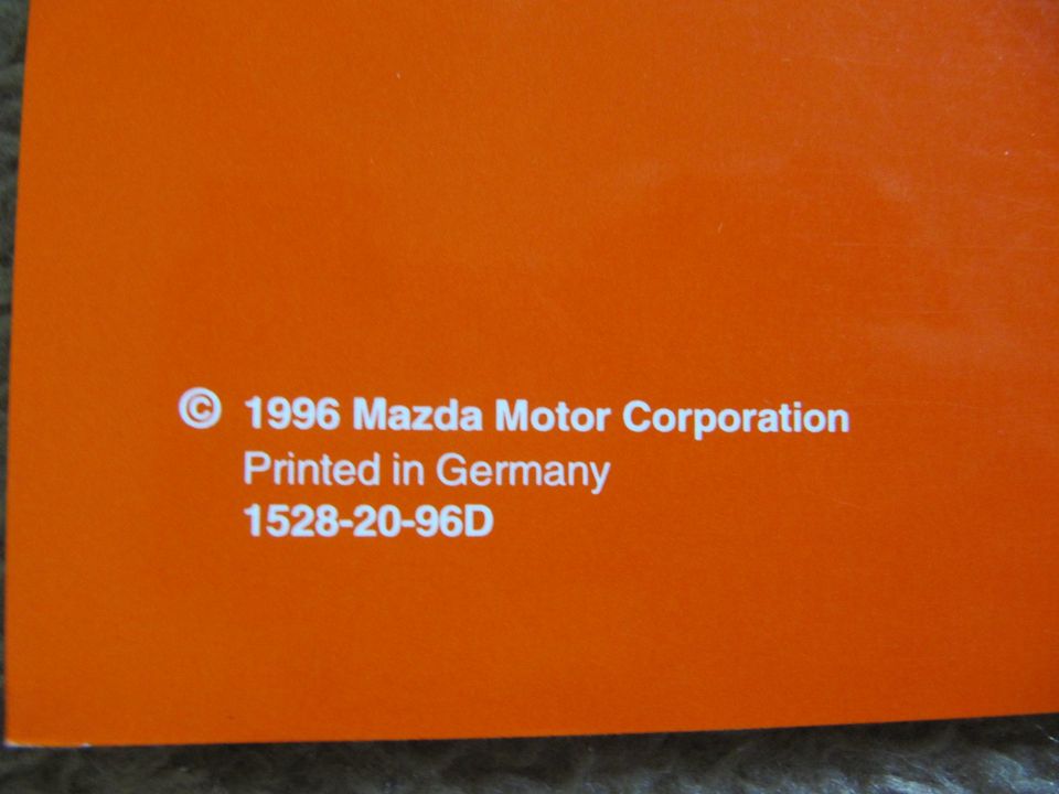 Mazda 626 MX-6 Werkstatt - Handbuch Ergänzung 4/96 in Klausdorf