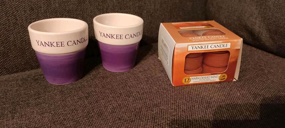 Yankee Candle Melt warmer Wachs Topf warm Desert Wind Teelichter in Remagen
