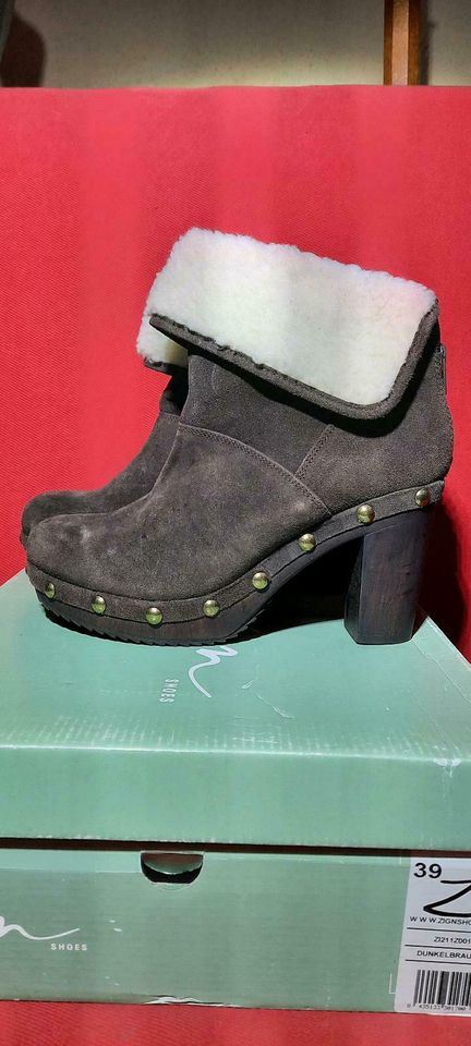 ⭐️ ZIGNSHOES Stiefeletten ZI211Z001 Dunkelbraun Grösse 39 in Berlin