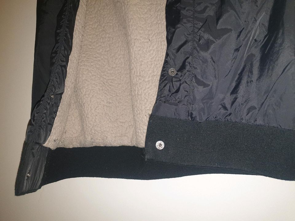 Zara Doppeljacke mit Weste Gr. S 36 schwarz Teddyfell in Grevesmuehlen
