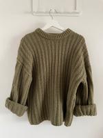Khaki gestricker Pullover Berlin - Rummelsburg Vorschau