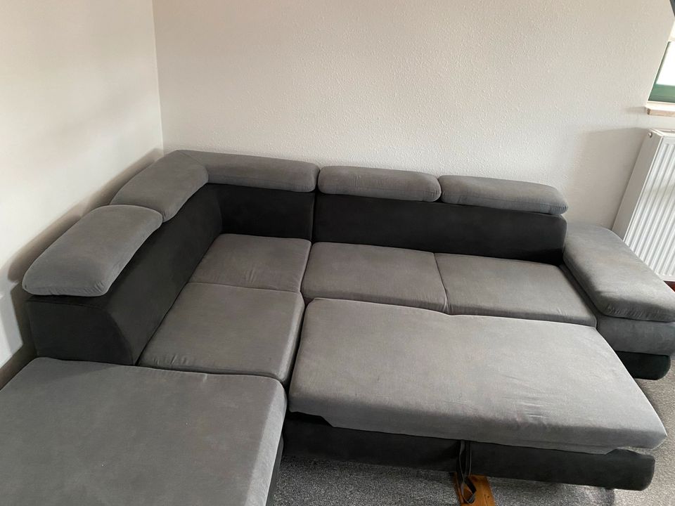 Couch mit Schlaffunktion und Staufach ANGEBOT nur bis zum 08.06. in Plau am See