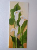 Bild. Wandbild. Original Öl auf Keilrahmen. Calla Blumen Niedersachsen - Lehrte Vorschau