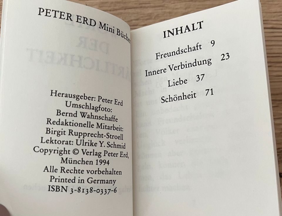 Peter Erd „Worte,die Kraft geben“ „Worte der Zärtlichkeit“ in Senftenberg