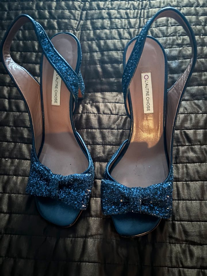 Peep toe blau elegant Gr40 in München