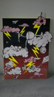 Gedankenblitze - Abstrakte Collage mit fluoreszierenden Elementen Berlin - Treptow Vorschau