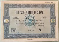 Sammleraktie Deutsche Schiffahrtsbank AG Bremen - 1000 DM - 1959 Dresden - Gorbitz-Süd Vorschau