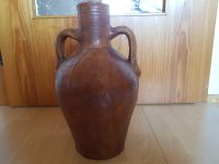 Amphore mit Echtlederbezug/Bodenvase/Vase mit Griffen/Vintage Bayern - Hammelburg Vorschau