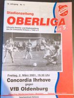 Stadionheft Programm Concordia Ihrhove - VfB Oldenburg, 00/01 Niedersachsen - Edewecht Vorschau