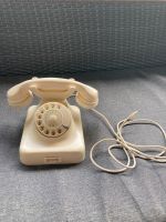 Echtes Altes Telefon weiß  1959 Deko. W48 Hessen - Wehretal Vorschau