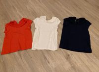 3 Kinder Shirts, Set, rot, weiß, blau, spitze, Gr.110/116 Hessen - Gladenbach Vorschau