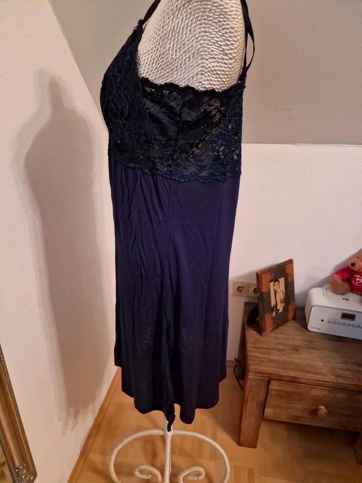 Unterkleid, Nachthemd Gr. 38, dunkelblau in Kühbach