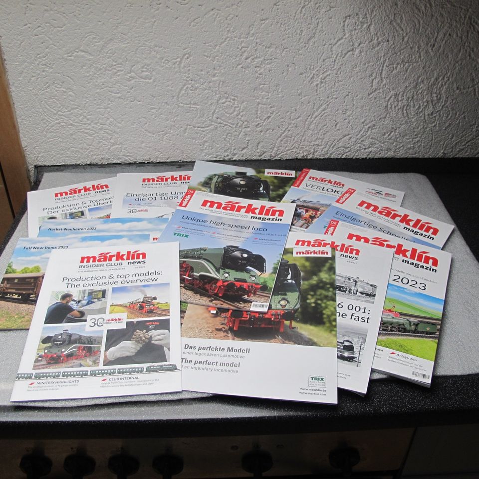 Märklin Insider Club News Magazine 2023/24 in Englisch/Deutsch in Göppingen